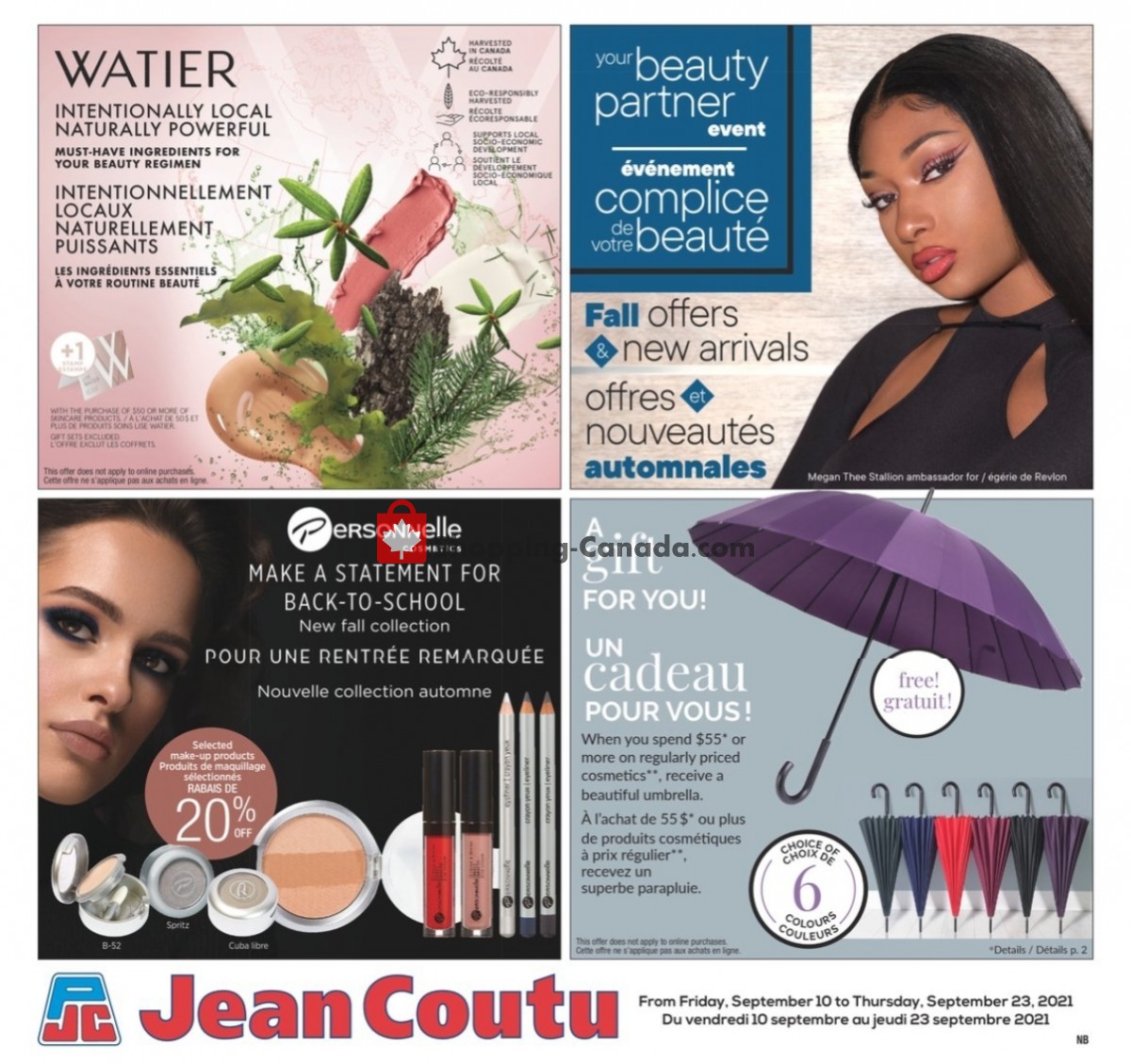 Jean Coutu Pharmacy flyer from Friday September 10, 2021 to Thursday September 23, 2021 - page 1