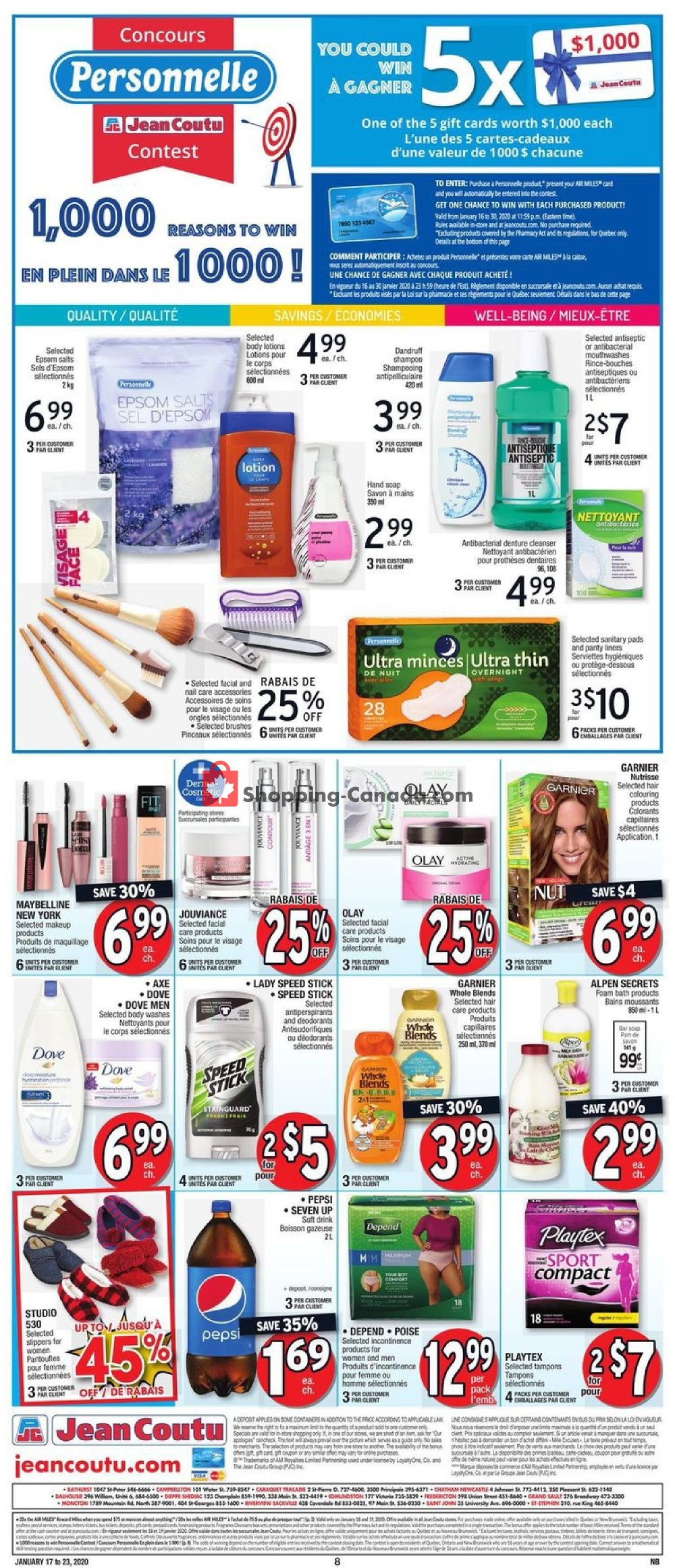 Jean Coutu Pharmacy flyer from Friday January 17, 2020 to Thursday January 23, 2020 - page 7