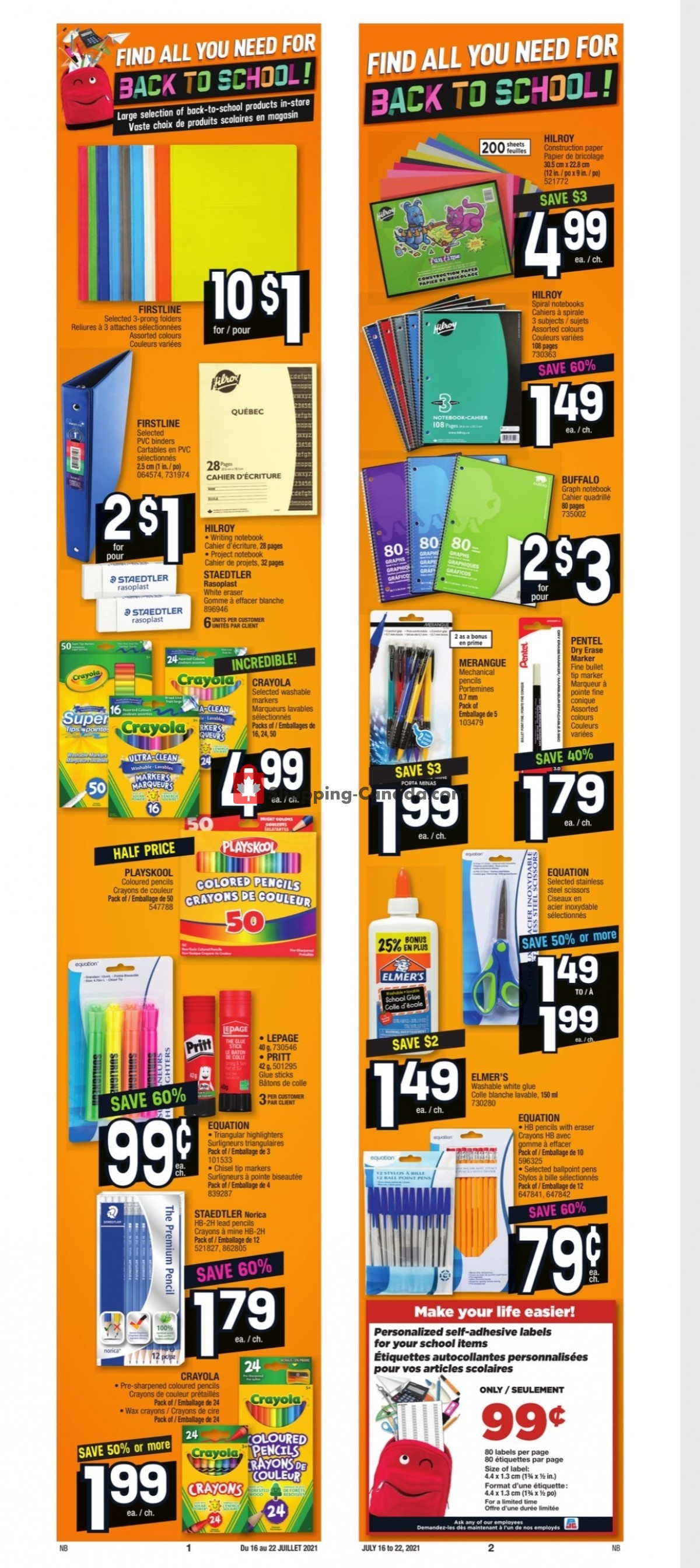 Jean Coutu Pharmacy flyer from Friday July 16, 2021 to Thursday July 22, 2021 - page 2