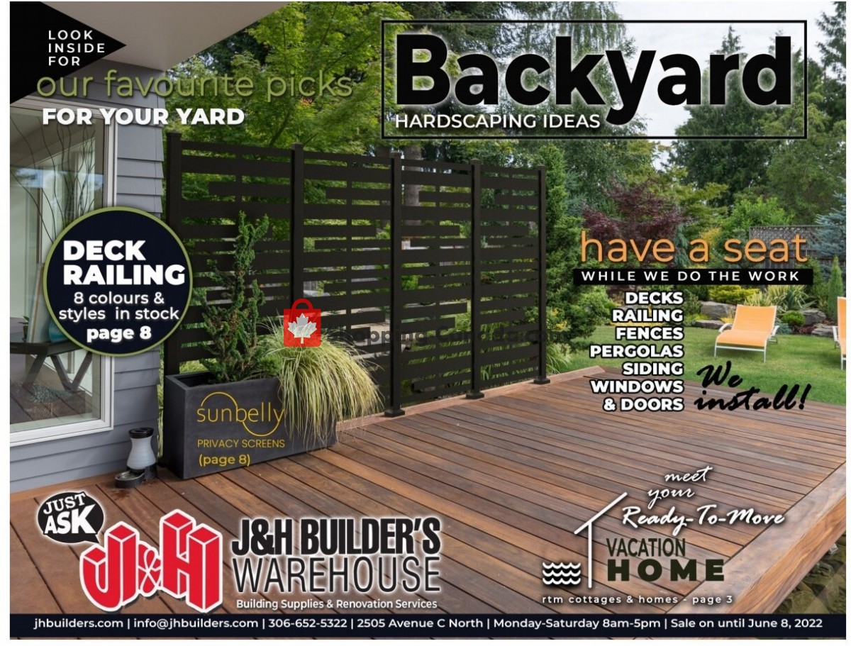 J&H Builder's Warehouse flyer from Thursday May 26, 2022 to Wednesday June 8, 2022 - page 1