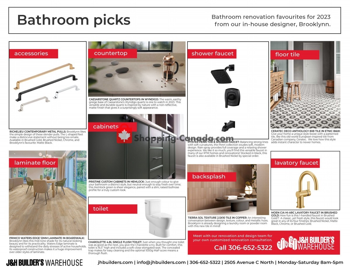 J&H Builder's Warehouse flyer from Sunday January 15, 2023 to Tuesday January 31, 2023 - page 3