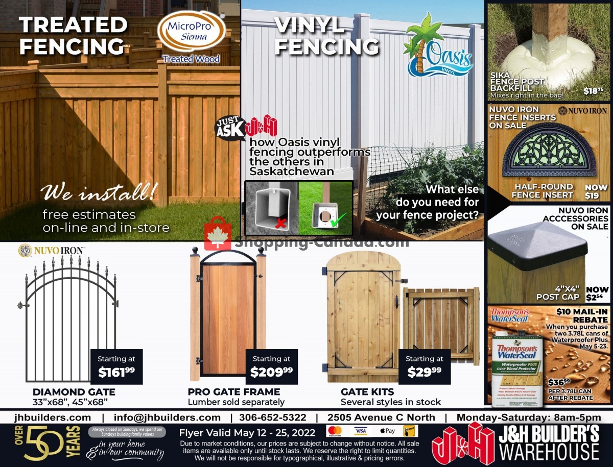 J&H Builder's Warehouse flyer from Thursday May 12, 2022 to Wednesday May 25, 2022 - page 8