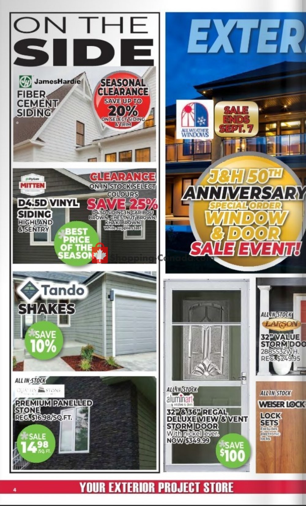 J&H Builder's Warehouse flyer from Wednesday September 4, 2019 to Tuesday October 1, 2019 - page 4