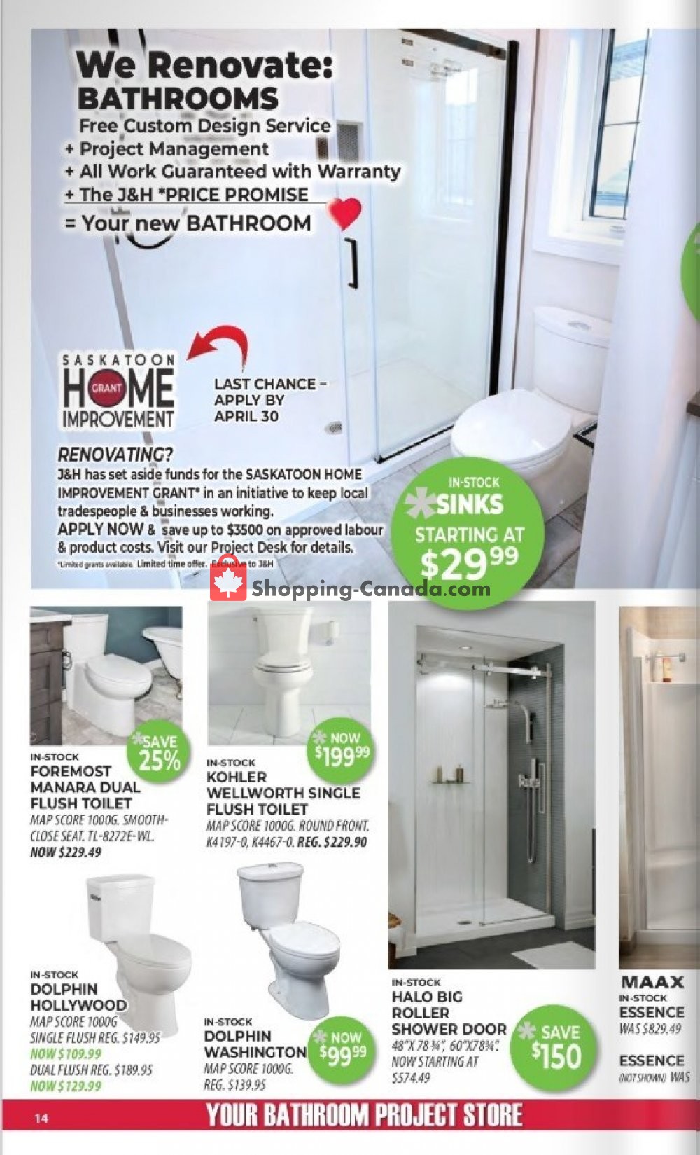 J&H Builder's Warehouse flyer from Wednesday April 17, 2019 to Tuesday April 30, 2019 - page 14