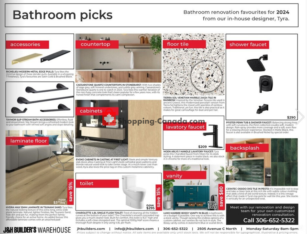 J&H Builder's Warehouse flyer from Friday December 22, 2023 to Wednesday January 31, 2024 - page 3