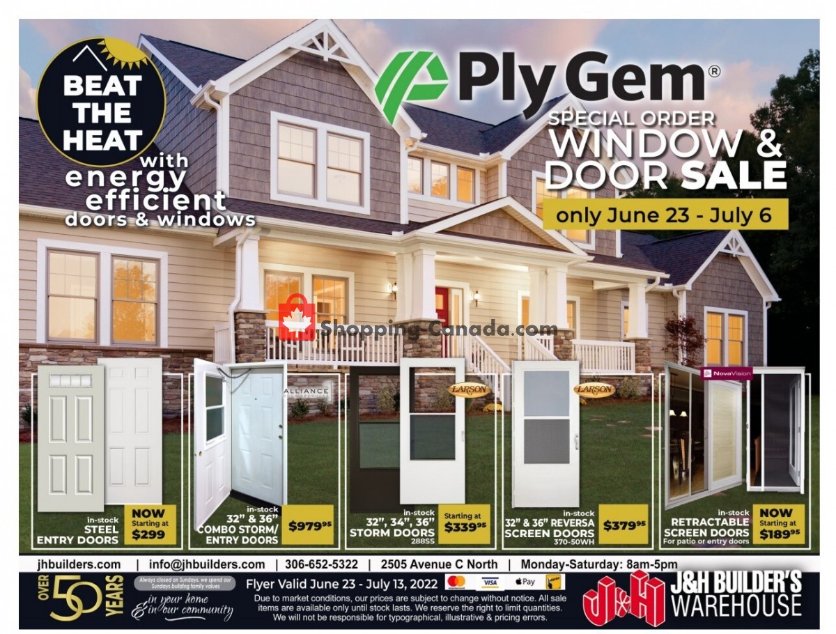 J&H Builder's Warehouse flyer from Thursday June 23, 2022 to Wednesday July 13, 2022 - page 8