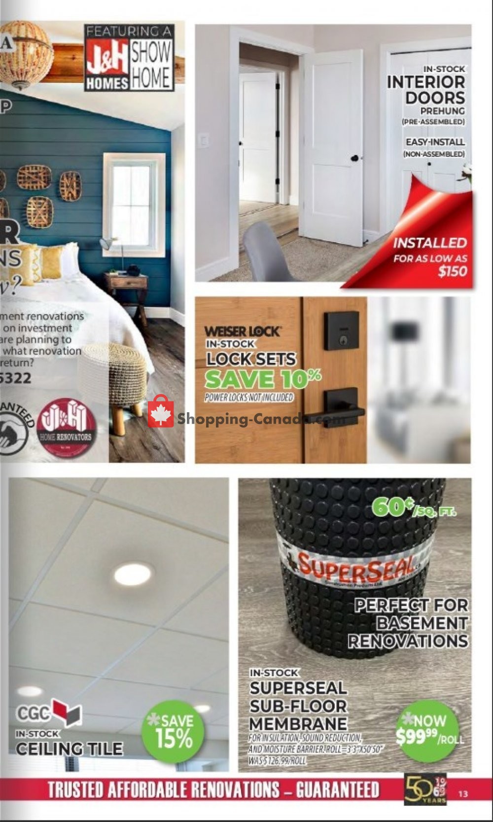 J&H Builder's Warehouse flyer from Wednesday October 2, 2019 to Tuesday November 5, 2019 - page 13
