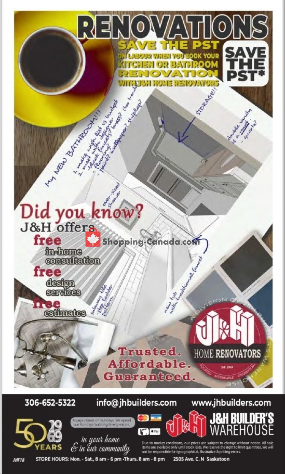 J&H Builder's Warehouse flyer from Wednesday October 2, 2019 to Tuesday November 5, 2019 - page 16