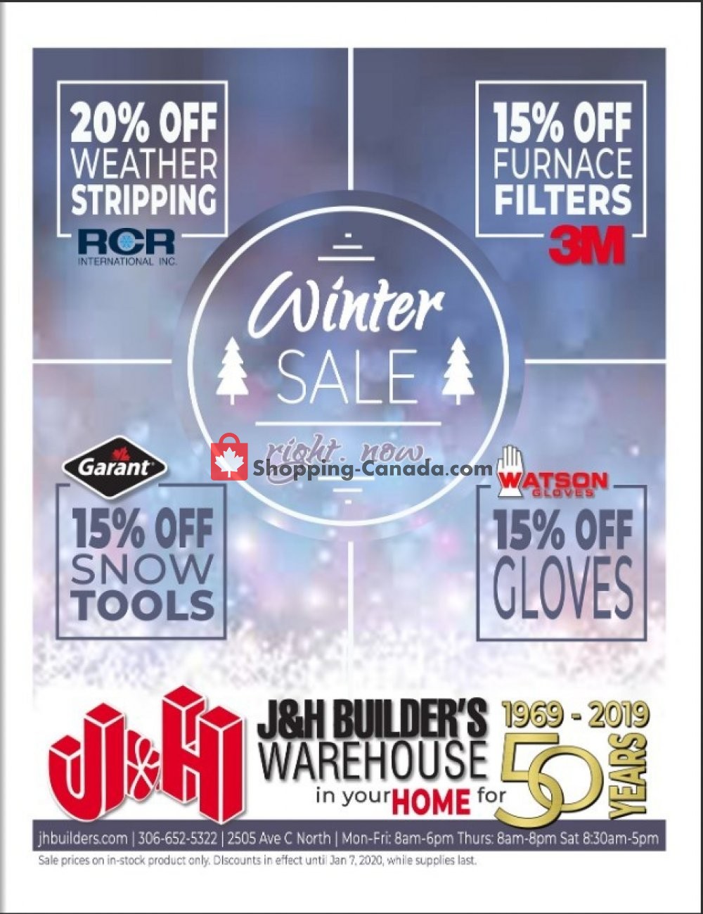 J&H Builder's Warehouse flyer from Wednesday February 5, 2020 to Tuesday February 25, 2020 - page 1