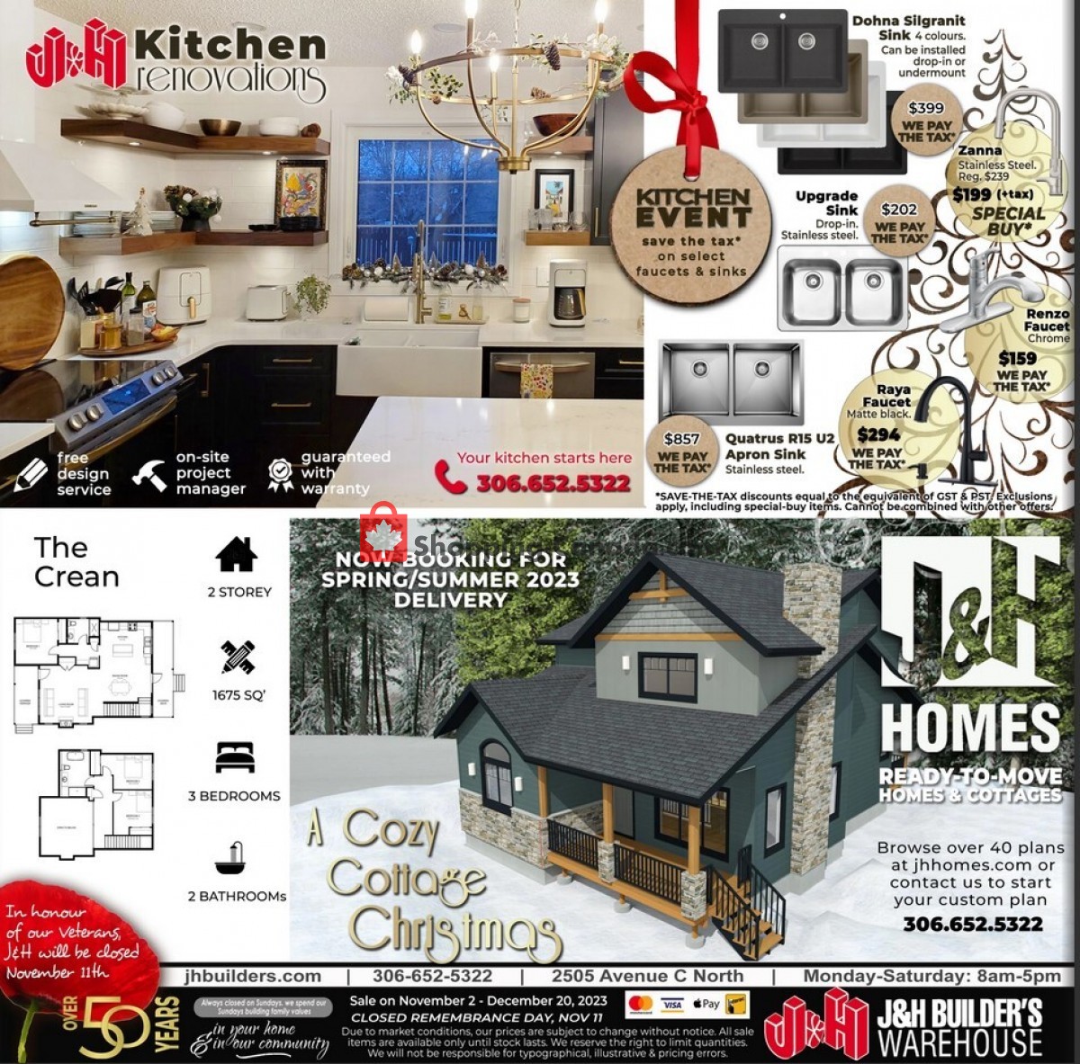 J&H Builder's Warehouse flyer from Friday November 3, 2023 to Wednesday December 20, 2023 - page 4