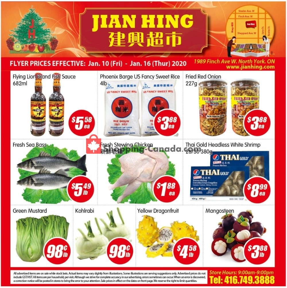 Jian Hing Supermarket flyer from Friday January 10, 2020 to Thursday January 16, 2020 - page 1