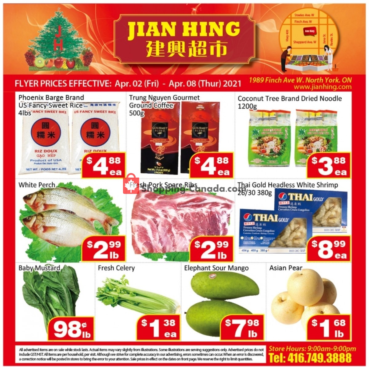 Jian Hing Supermarket flyer from Friday April 2, 2021 to Thursday April 8, 2021 - page 1