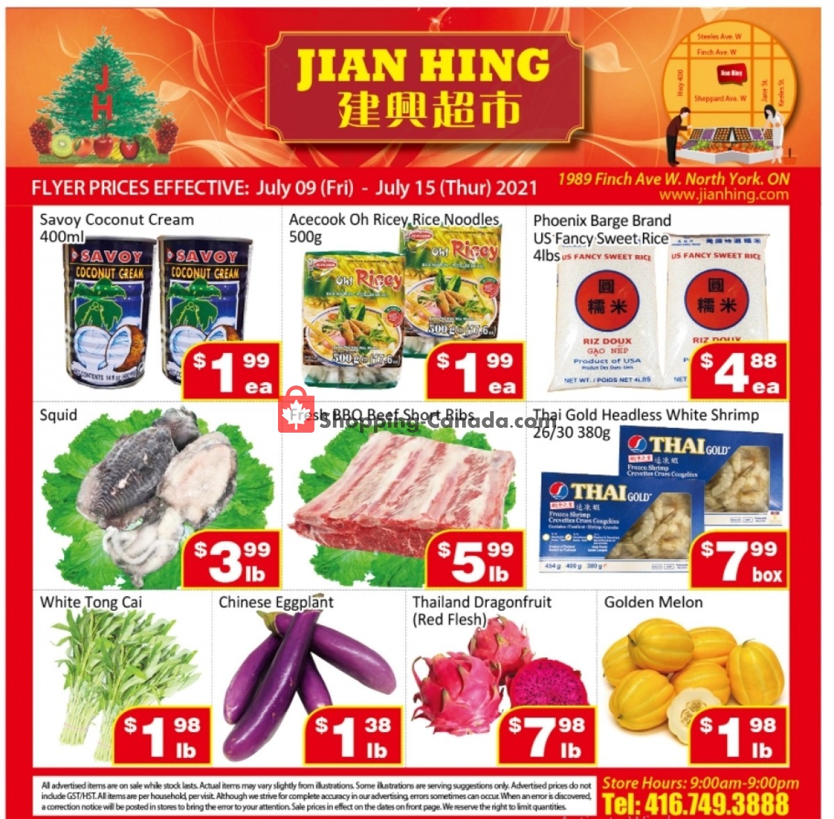 Jian Hing Supermarket flyer from Friday July 9, 2021 to Thursday July 15, 2021 - page 1