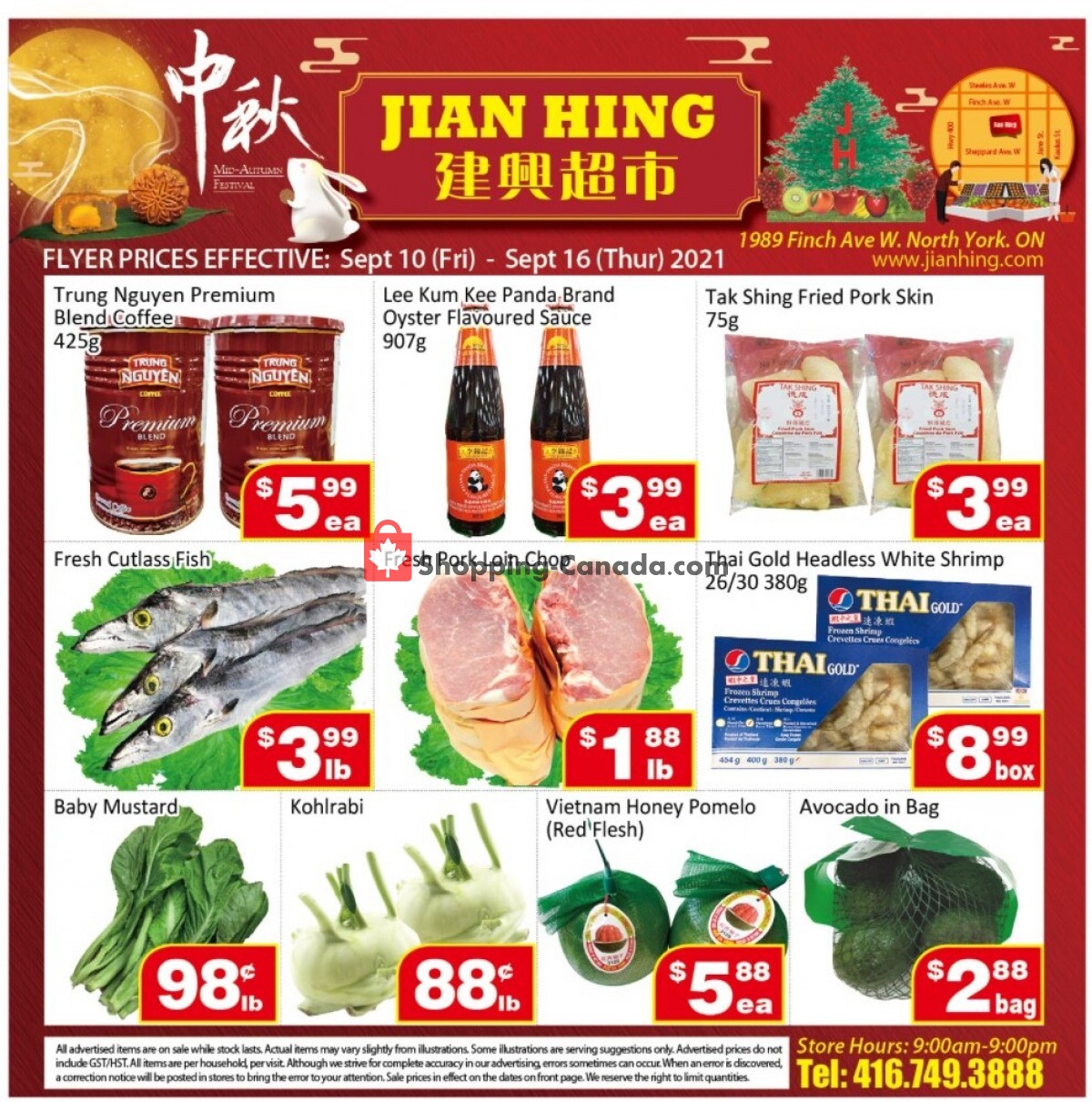Jian Hing Supermarket flyer from Friday September 10, 2021 to Thursday September 16, 2021 - page 1