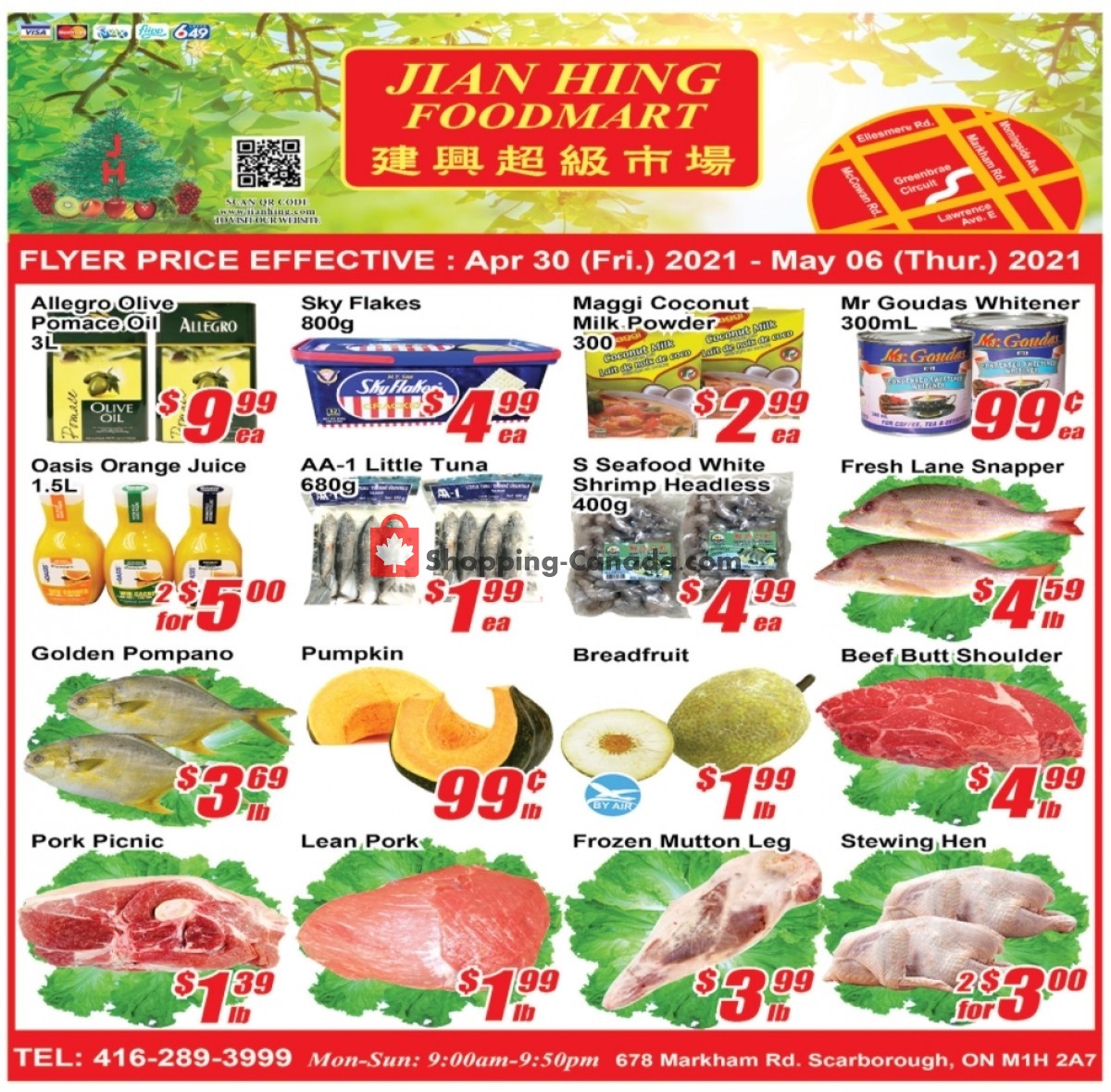 Jian Hing Supermarket flyer from Friday April 30, 2021 to Thursday May 6, 2021 - page 1