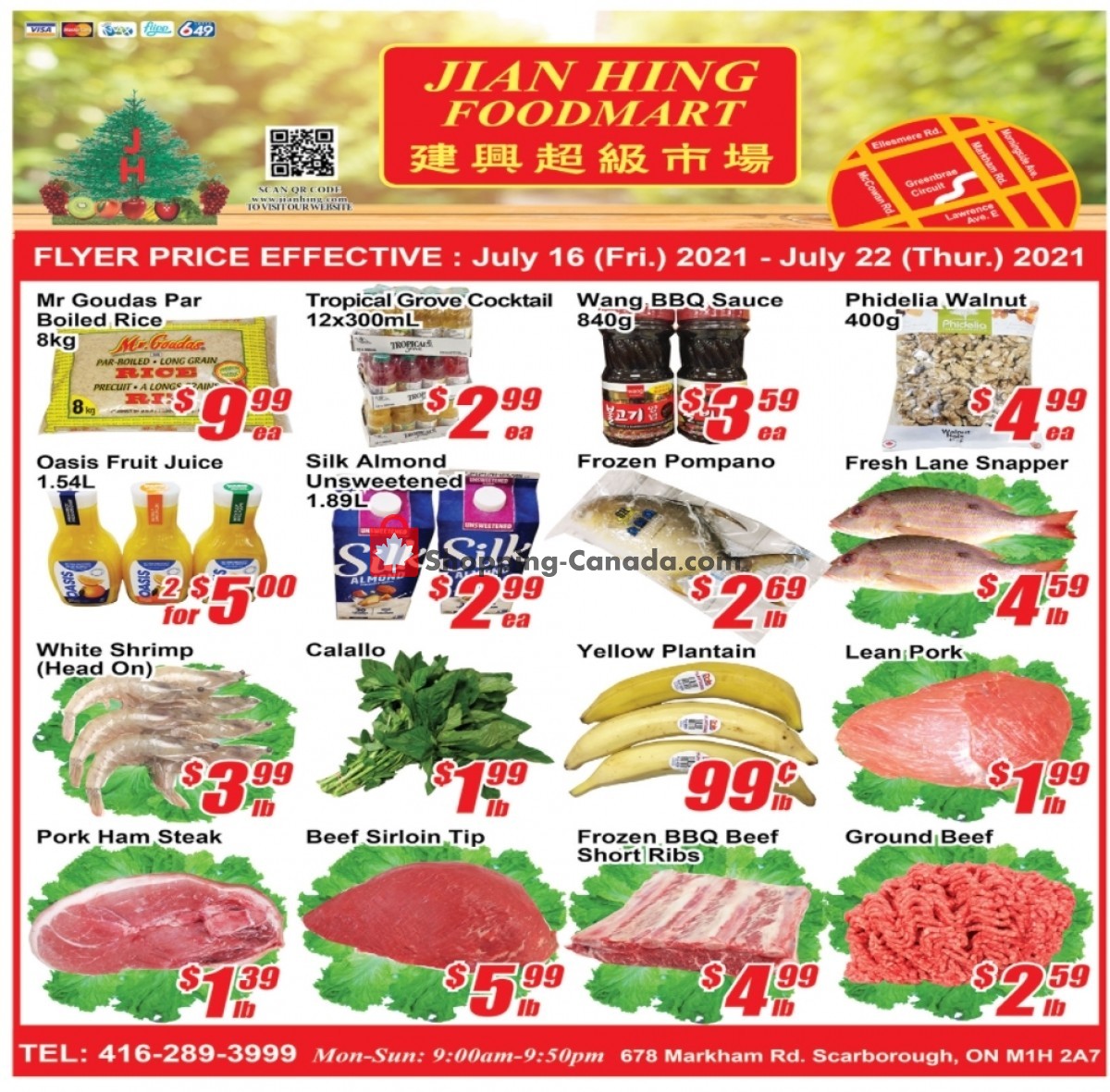 Jian Hing Supermarket flyer from Friday July 16, 2021 to Thursday July 22, 2021 - page 1