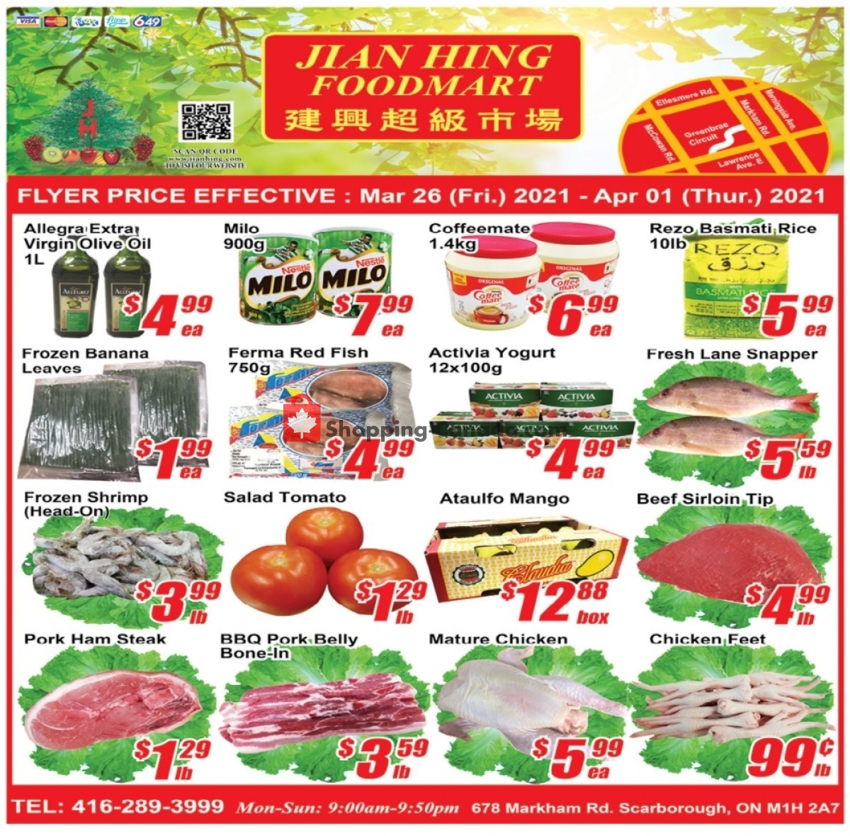 Jian Hing Supermarket flyer from Friday March 26, 2021 to Thursday April 1, 2021 - page 1