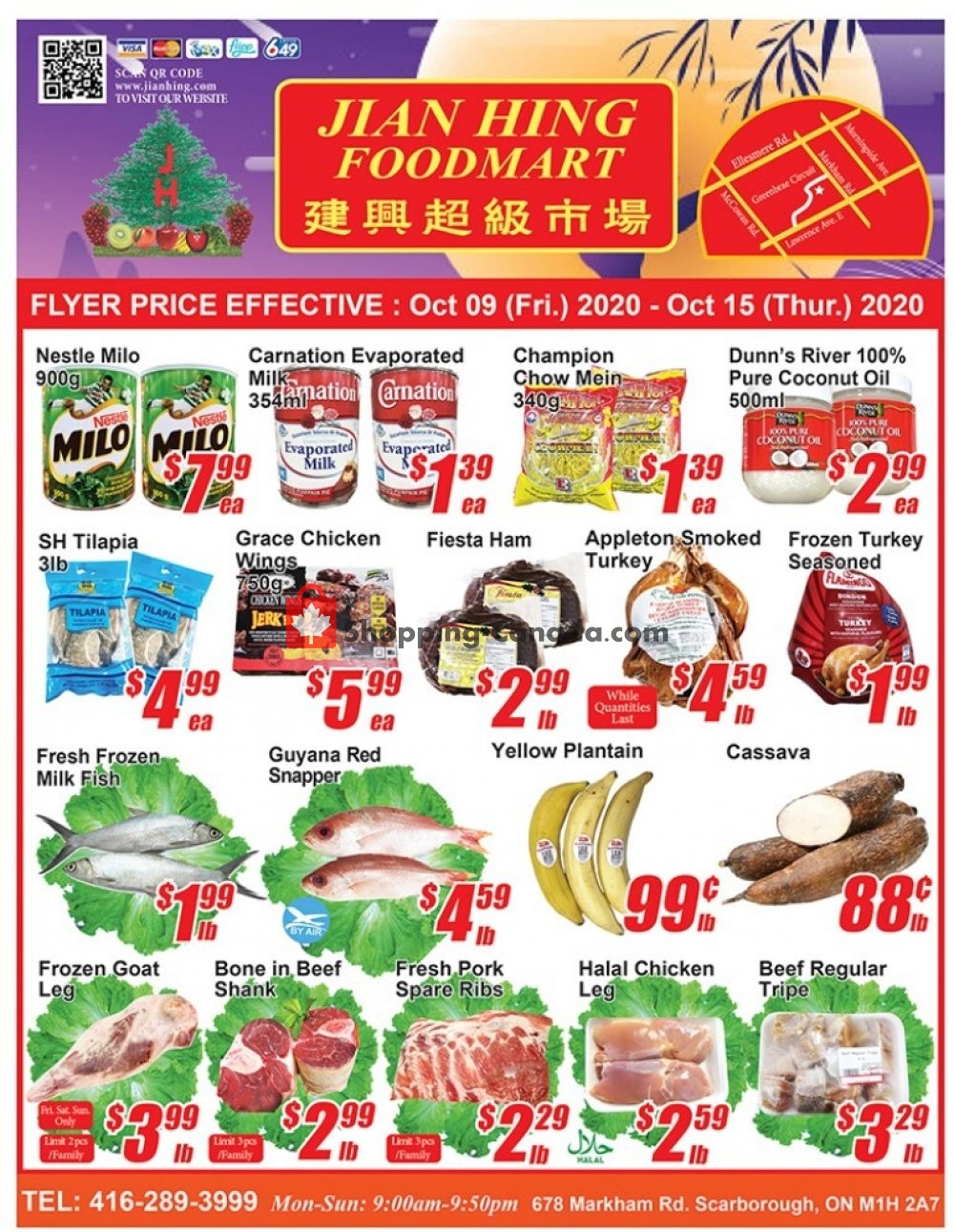 Jian Hing Supermarket flyer from Friday October 9, 2020 to Thursday October 15, 2020 - page 1