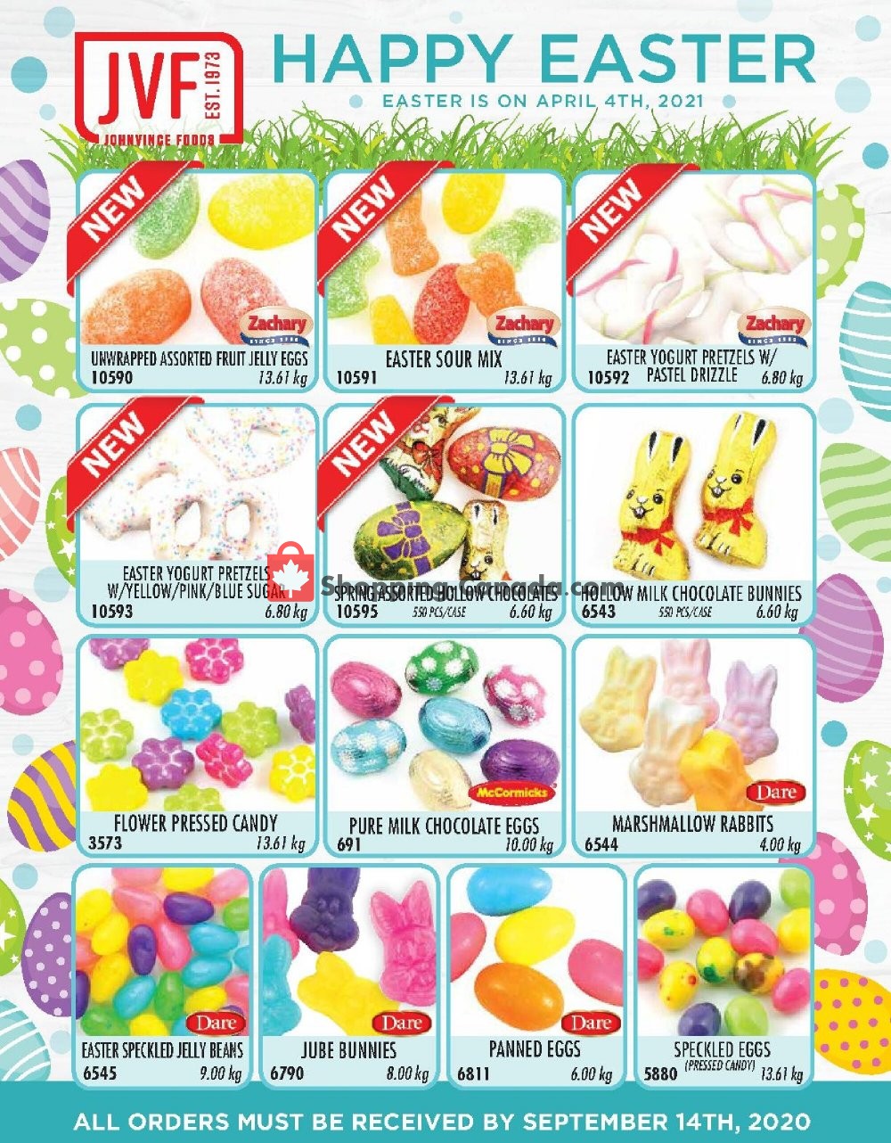 Johnvince Foods Canada, flyer - (Happy Easter): September ...