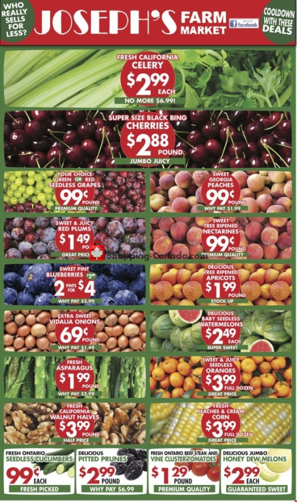 Joseph's Farm Market flyer from Wednesday June 26, 2019 to Monday July 1, 2019 - page 1