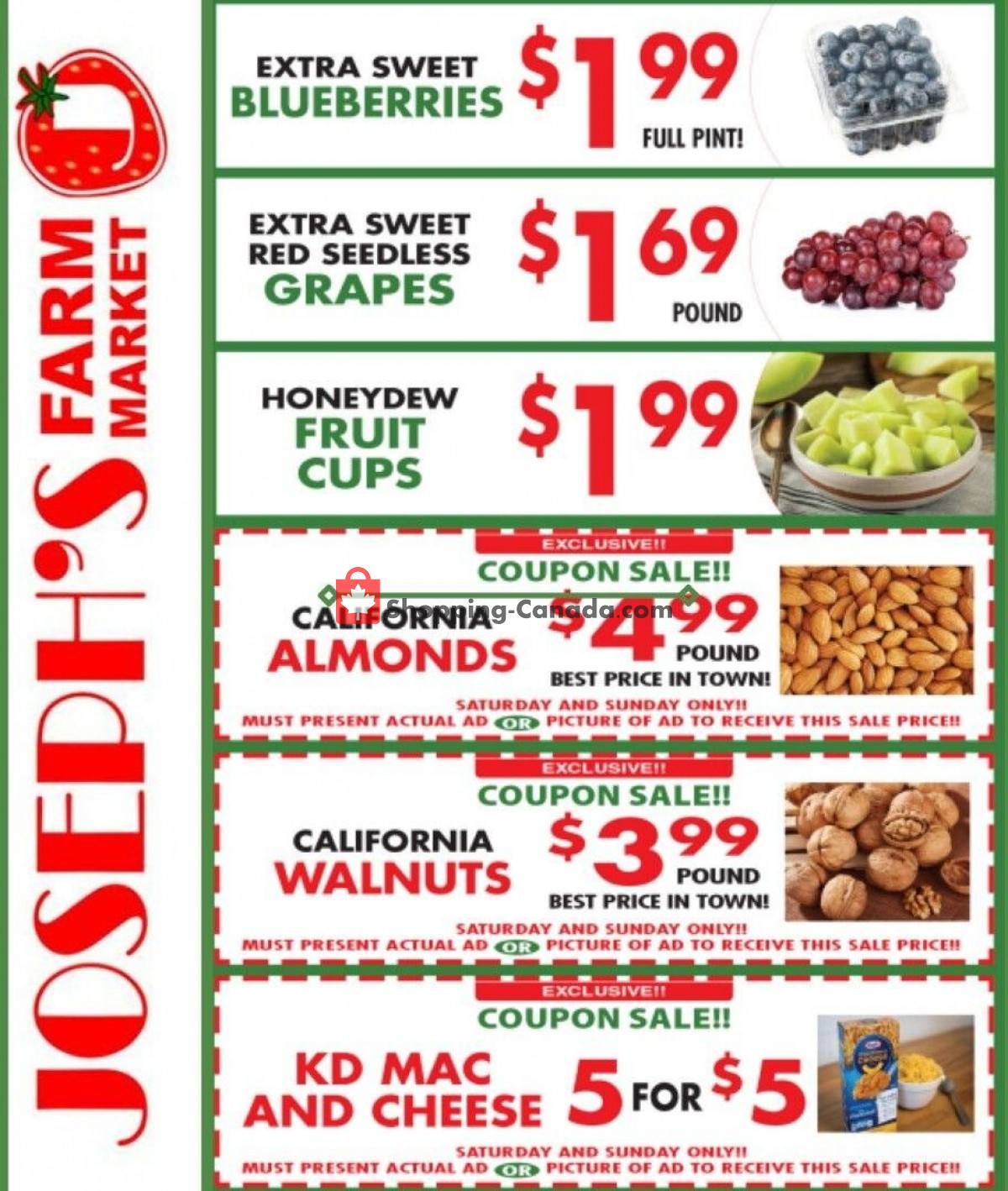 Joseph's Farm Market flyer from Wednesday December 1, 2021 to Monday December 6, 2021 - page 1
