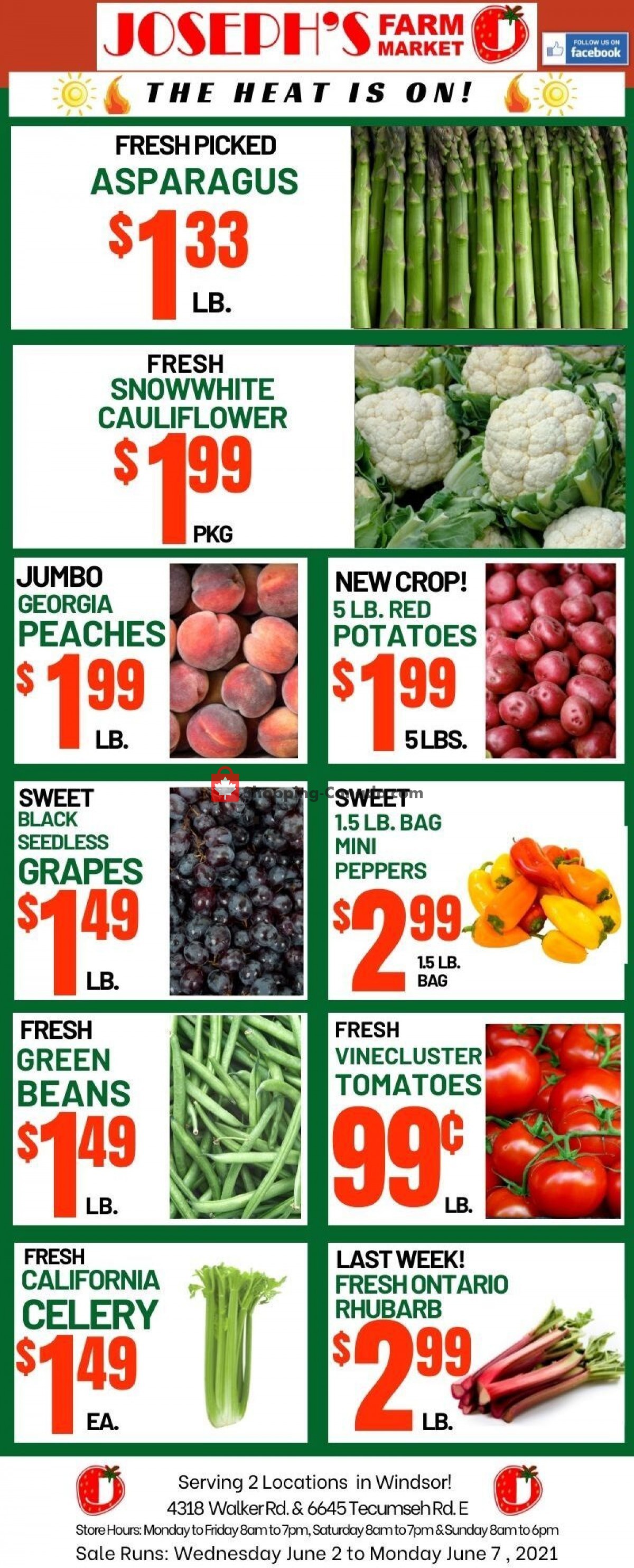 Joseph's Farm Market flyer from Wednesday June 2, 2021 to Monday June 7, 2021 - page 1