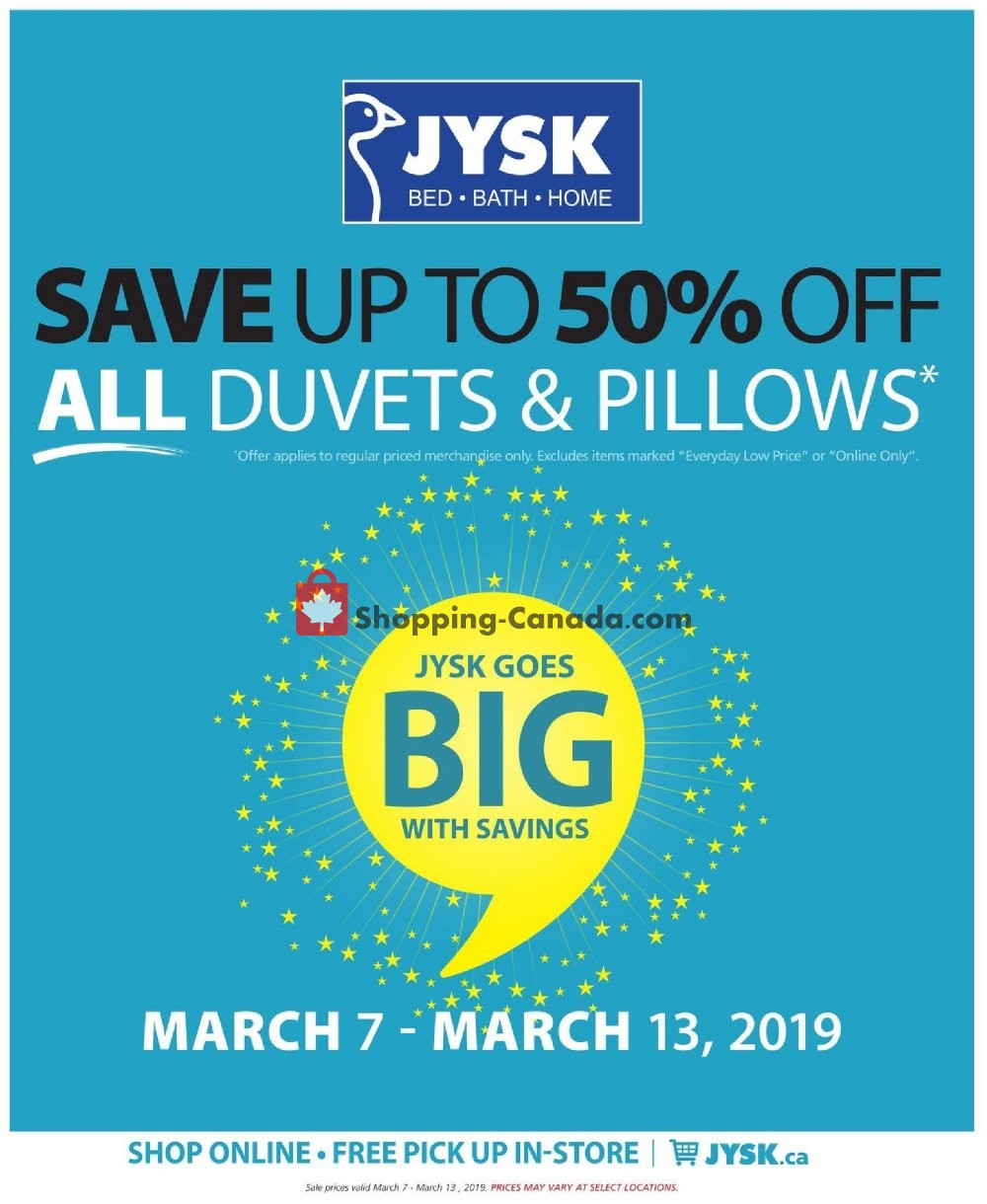 JYSK flyer from Thursday March 7, 2019 to Wednesday March 13, 2019 - page 22