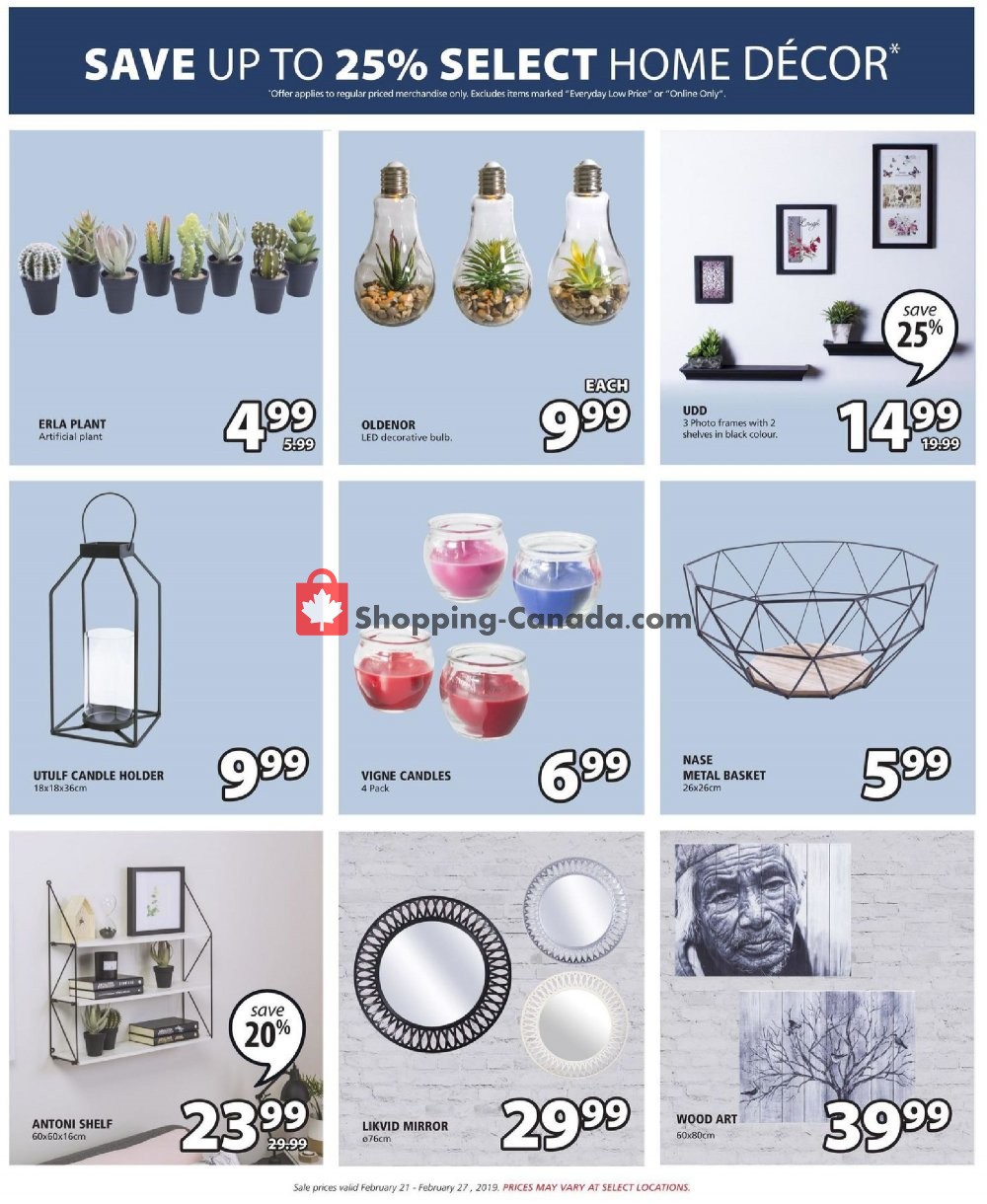 JYSK flyer from Thursday February 21, 2019 to Wednesday February 27, 2019 - page 14