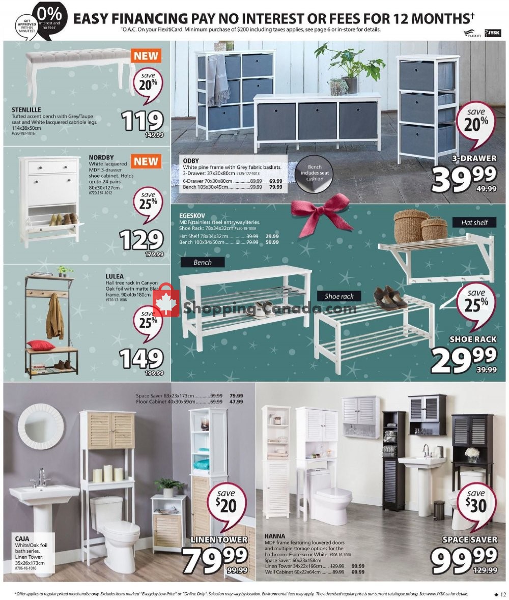 JYSK flyer from Thursday November 7, 2019 to Wednesday November 13, 2019 - page 12