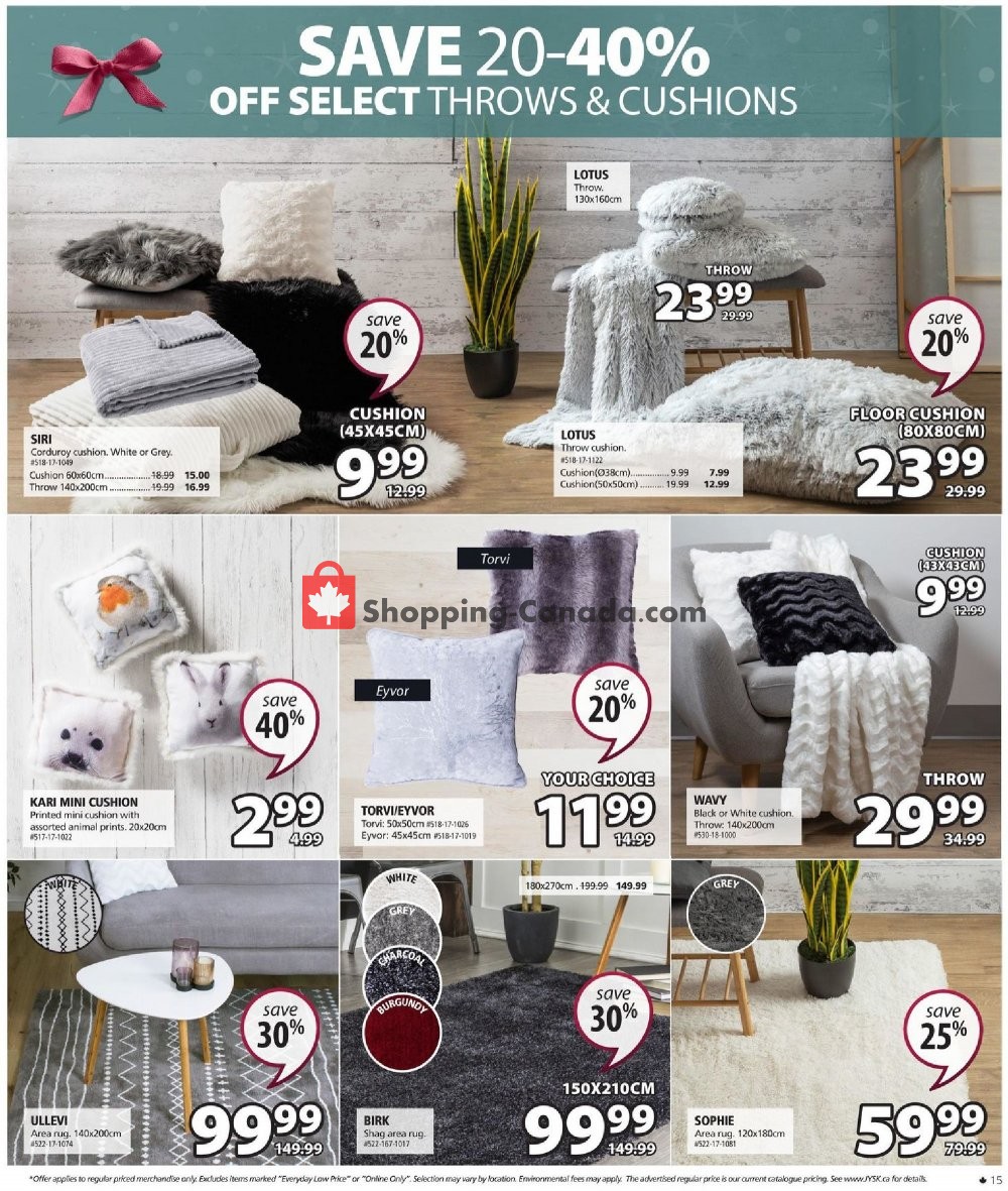 JYSK flyer from Thursday November 7, 2019 to Wednesday November 13, 2019 - page 15