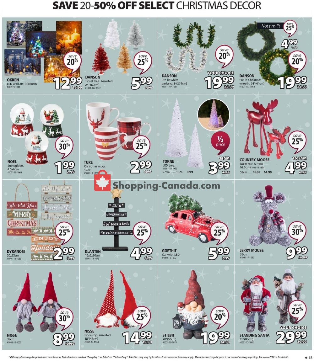 JYSK flyer from Thursday November 7, 2019 to Wednesday November 13, 2019 - page 18