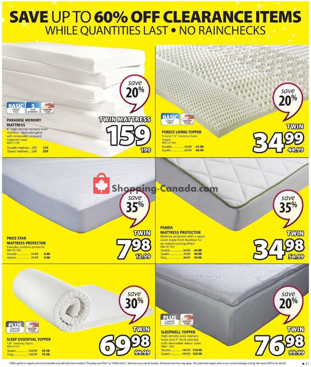 JYSK flyer from Thursday November 7, 2019 to Wednesday November 13, 2019 - page 21