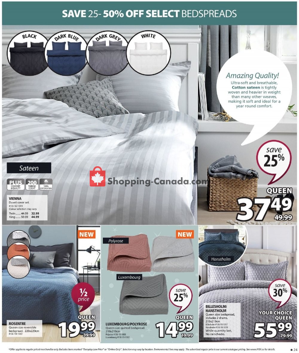 JYSK flyer from Thursday November 7, 2019 to Wednesday November 13, 2019 - page 24