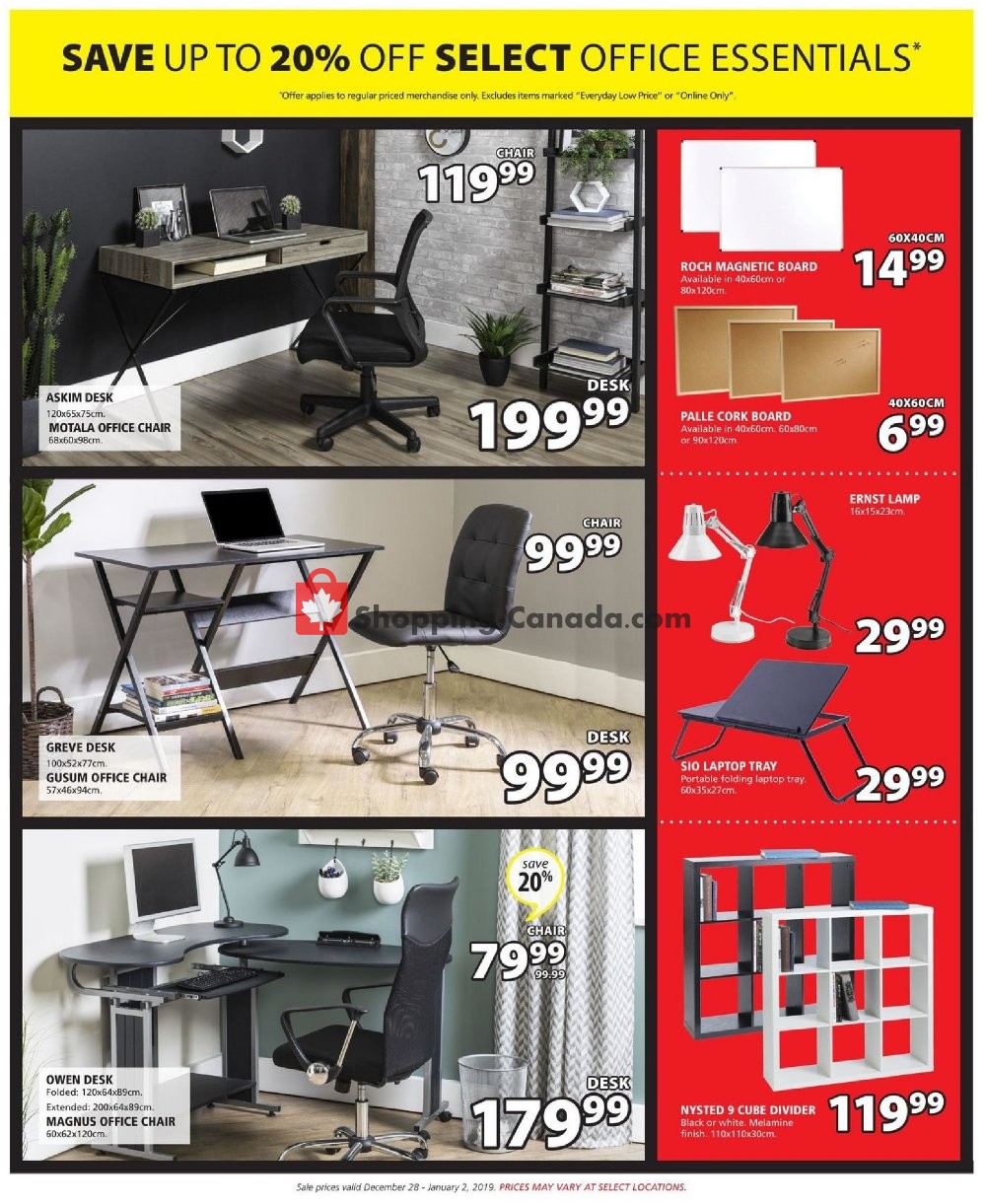 JYSK flyer from Friday December 28, 2018 to Wednesday January 2, 2019 - page 11