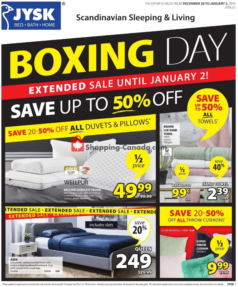 JYSK flyer from Friday December 28, 2018 to Wednesday January 2, 2019 - page 2