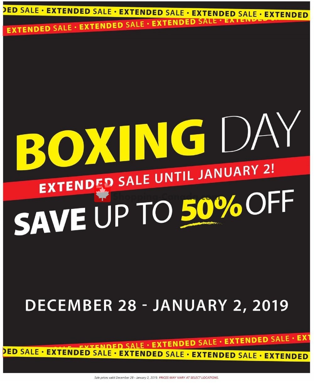 JYSK flyer from Friday December 28, 2018 to Wednesday January 2, 2019 - page 1
