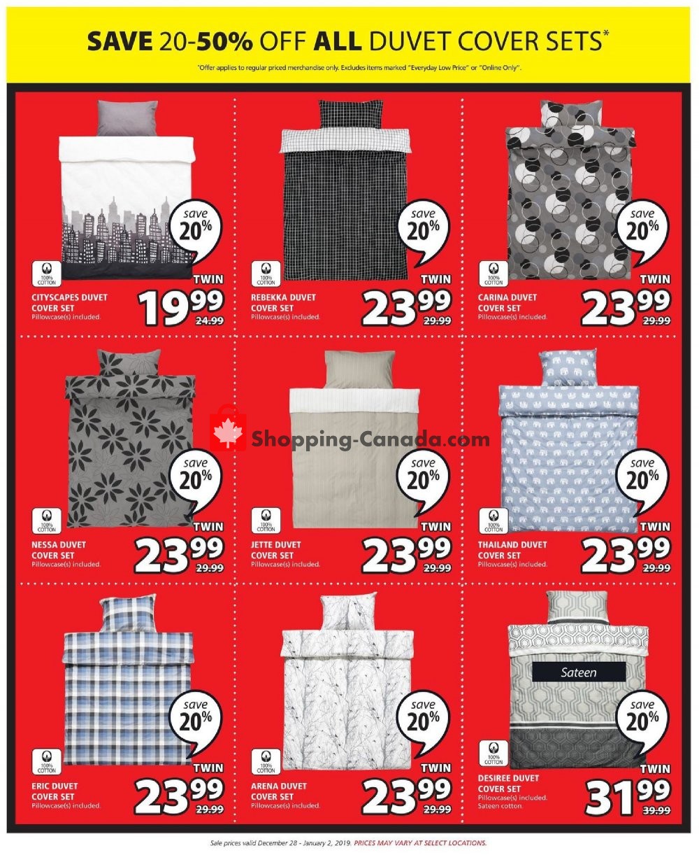 JYSK flyer from Friday December 28, 2018 to Wednesday January 2, 2019 - page 12