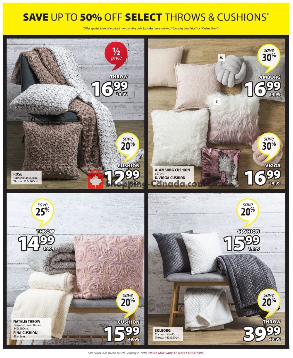 JYSK flyer from Friday December 28, 2018 to Wednesday January 2, 2019 - page 13