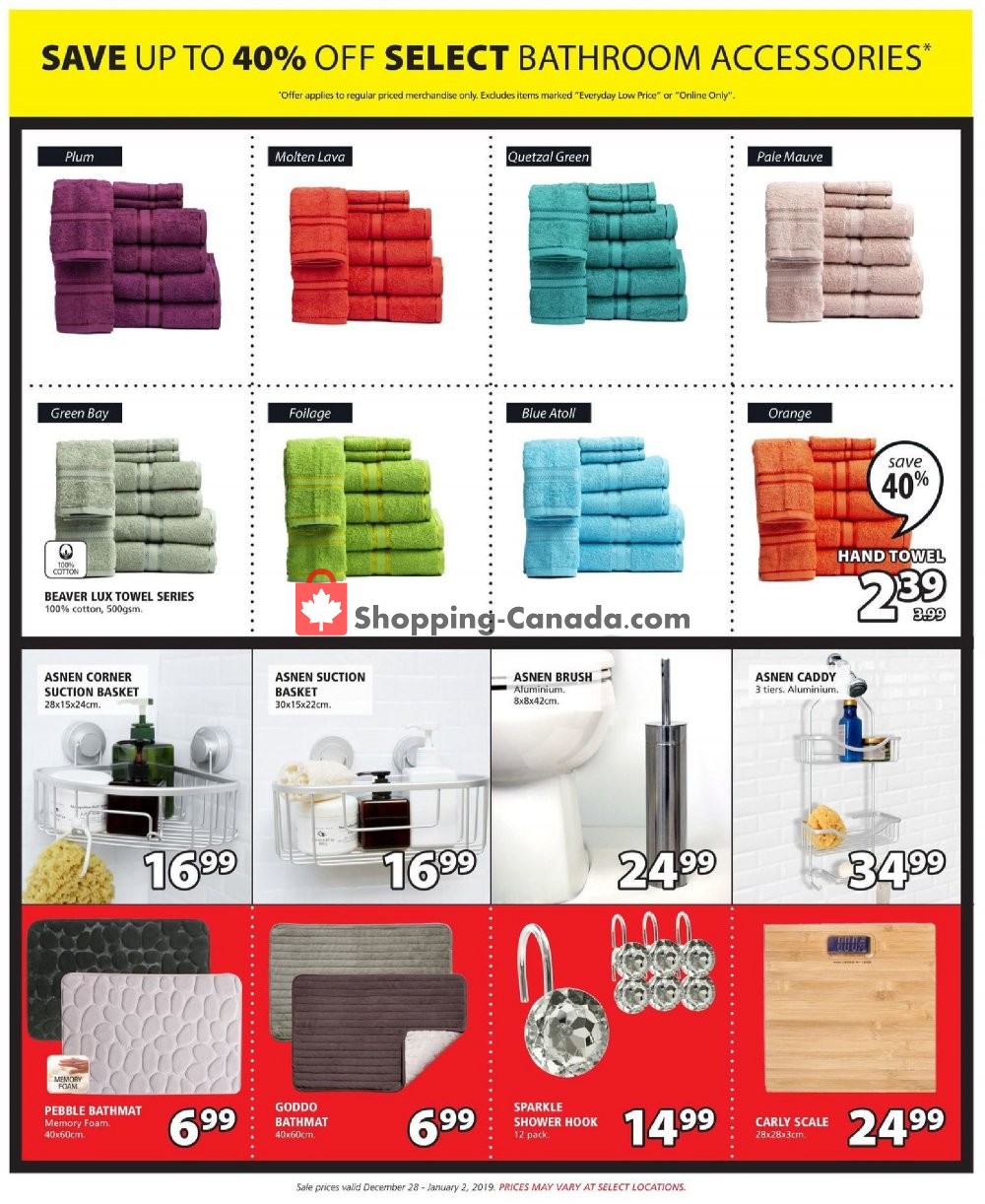 JYSK flyer from Friday December 28, 2018 to Wednesday January 2, 2019 - page 14
