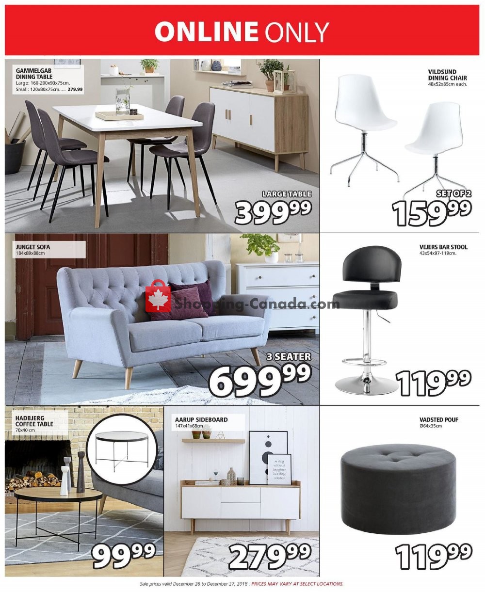 JYSK flyer from Tuesday December 25, 2018 to Thursday December 27, 2018 - page 15
