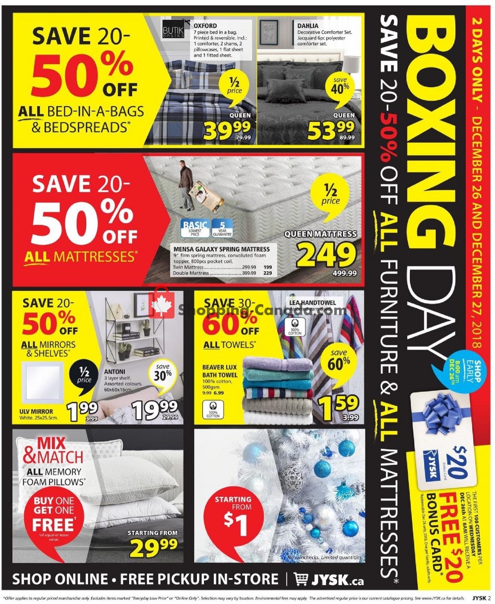 JYSK flyer from Tuesday December 25, 2018 to Thursday December 27, 2018 - page 3