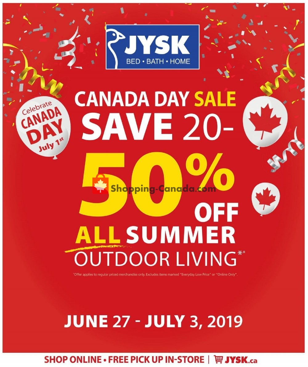 JYSK flyer from Thursday June 27, 2019 to Wednesday July 3, 2019 - page 1