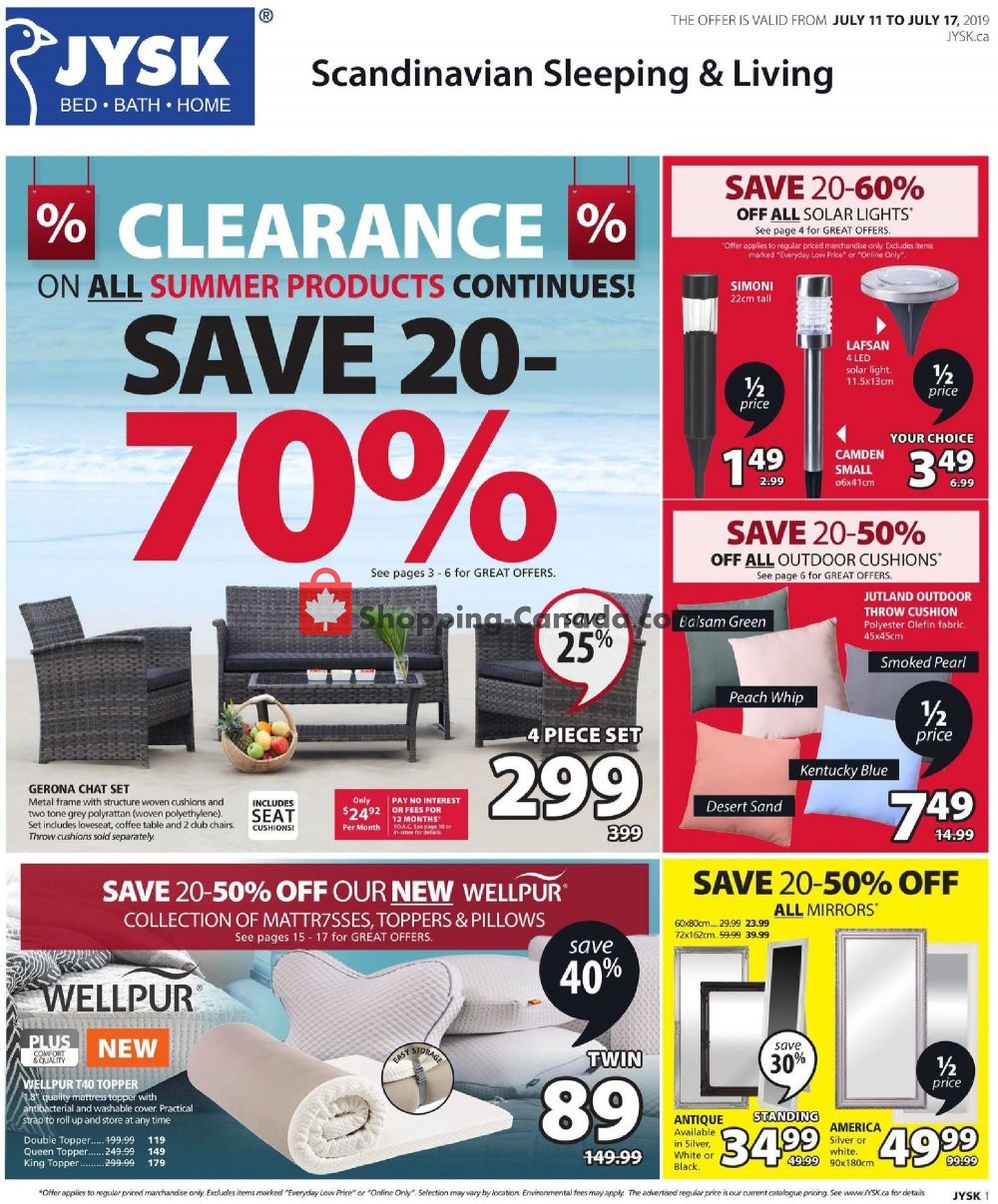JYSK flyer from Thursday July 11, 2019 to Wednesday July 17, 2019 - page 2