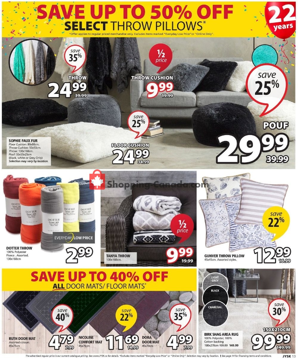JYSK flyer from Thursday October 11, 2018 to Wednesday October 17, 2018 - page 13