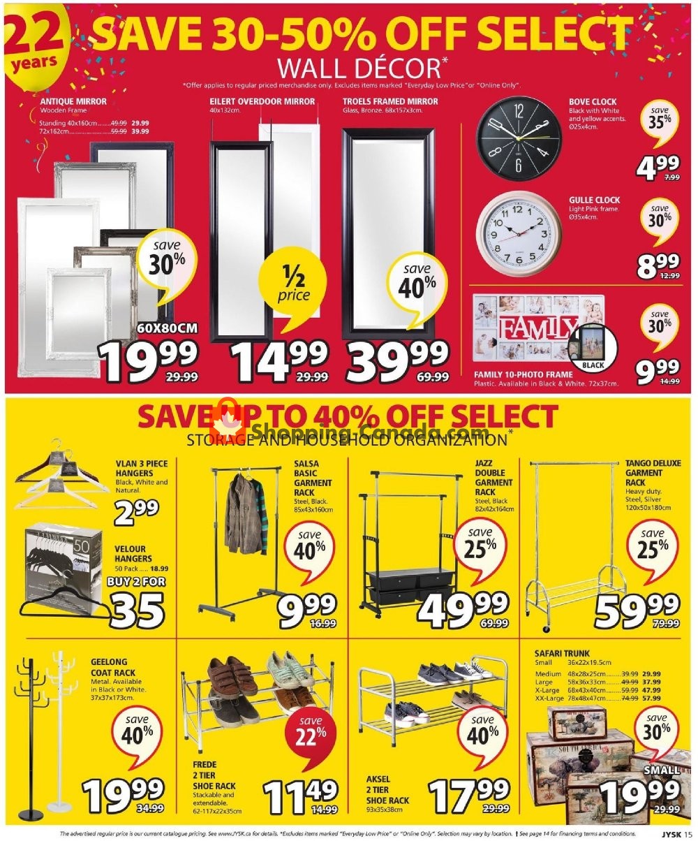 JYSK flyer from Thursday October 11, 2018 to Wednesday October 17, 2018 - page 15