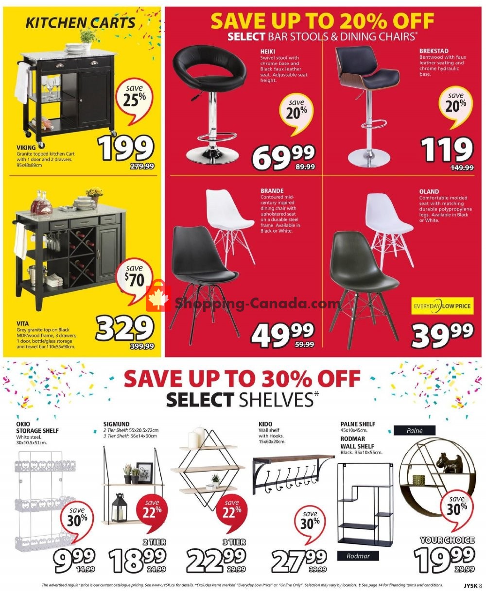 JYSK flyer from Thursday October 11, 2018 to Wednesday October 17, 2018 - page 8