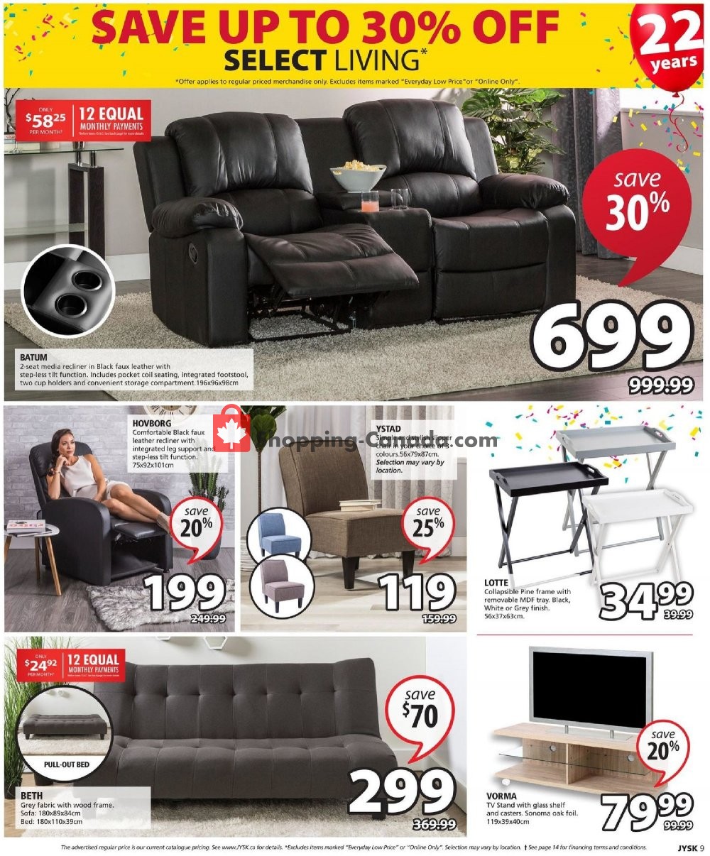 JYSK flyer from Thursday October 11, 2018 to Wednesday October 17, 2018 - page 9