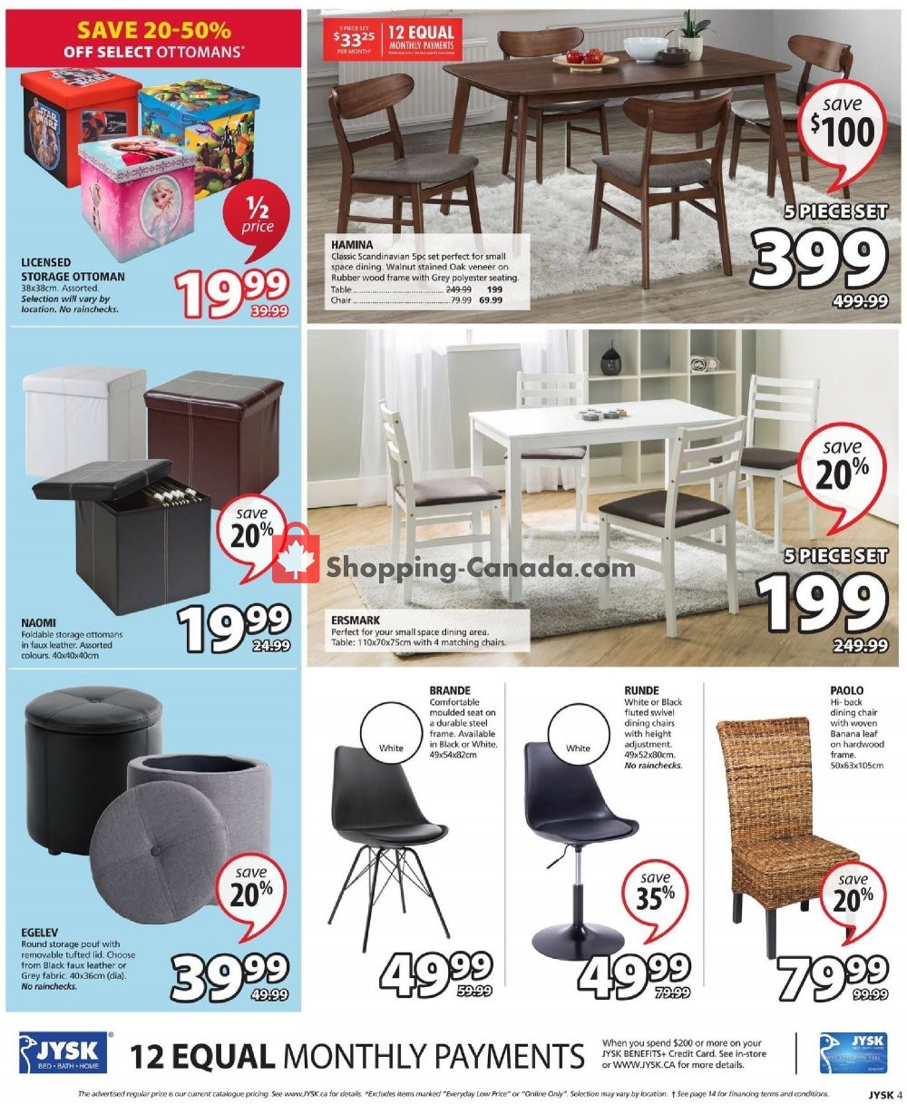 JYSK flyer from Thursday September 20, 2018 to Wednesday September 26, 2018 - page 4