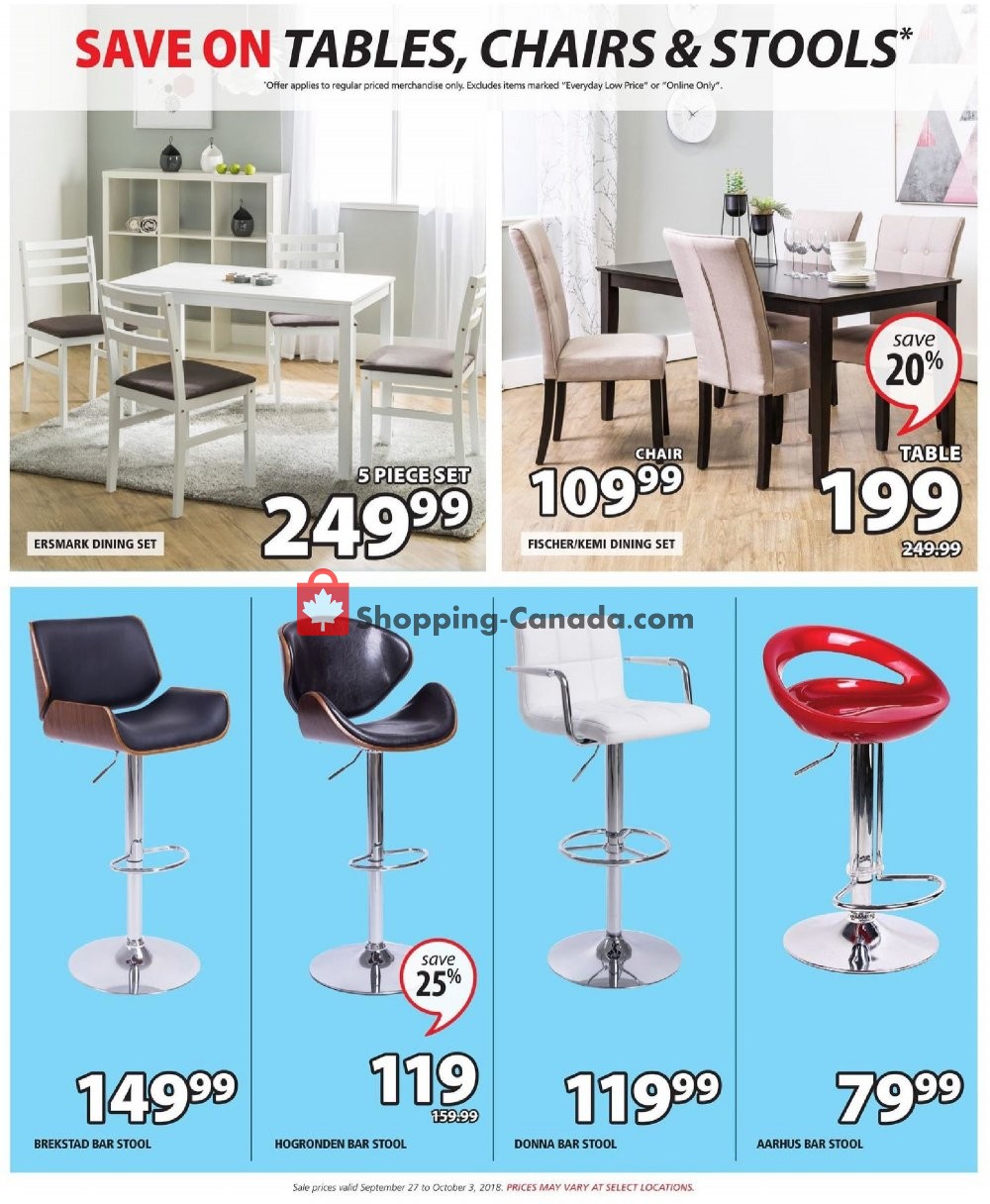 JYSK flyer from Thursday September 27, 2018 to Wednesday October 3, 2018 - page 20