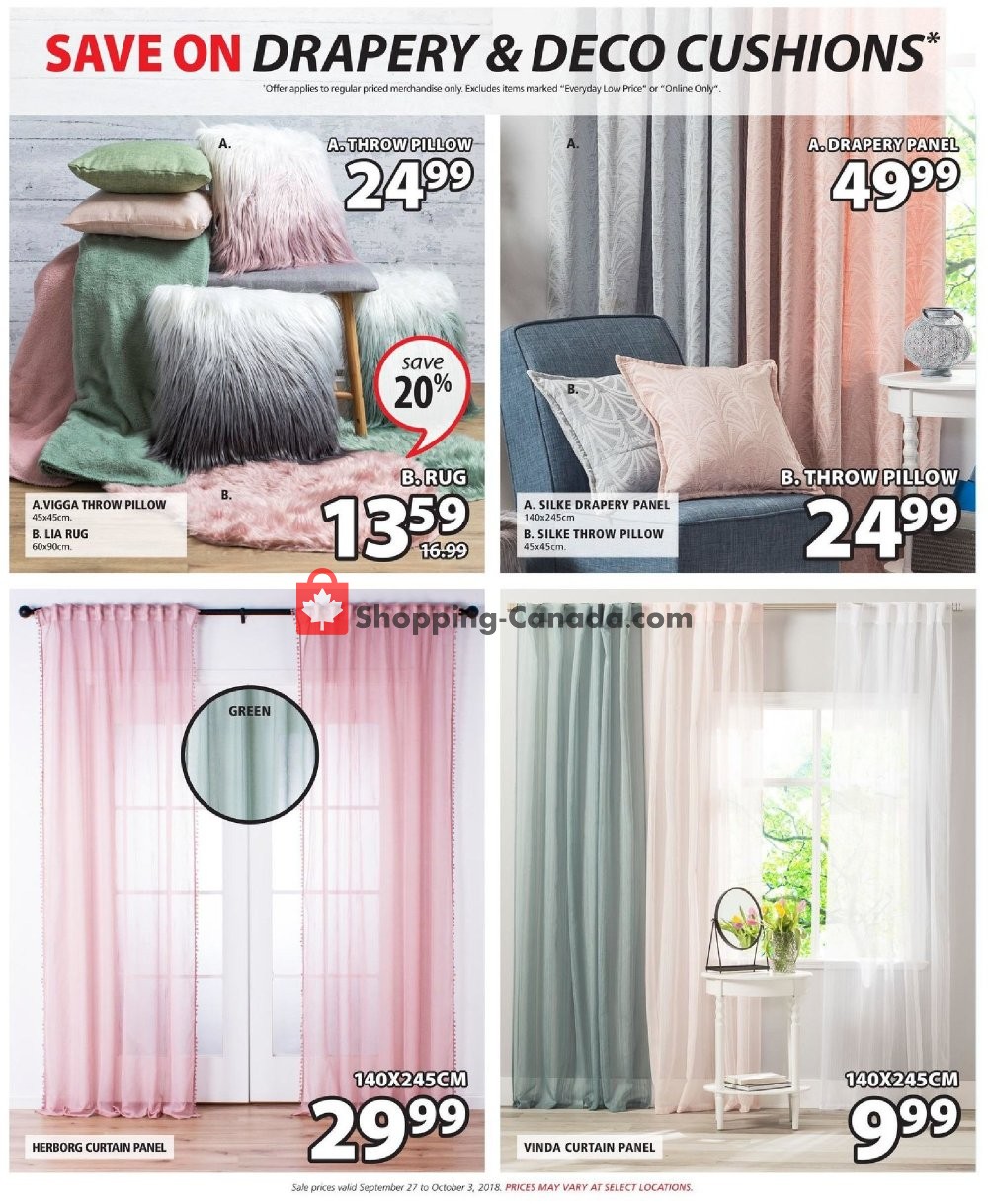 JYSK flyer from Thursday September 27, 2018 to Wednesday October 3, 2018 - page 22
